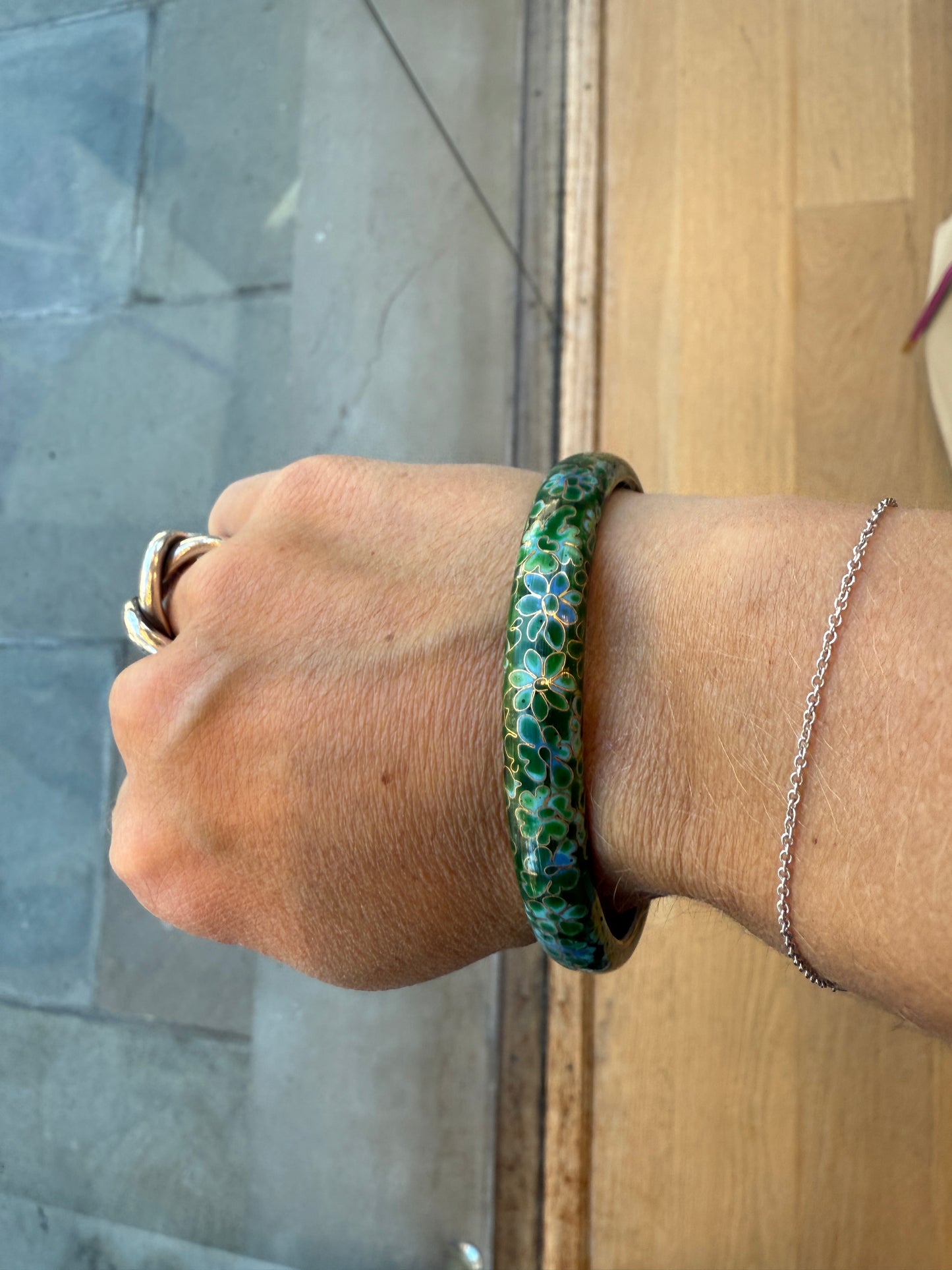 NO BRAND Flowers Bangle