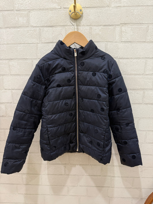 JACADI Puffy Coat With Dots/ 8Y