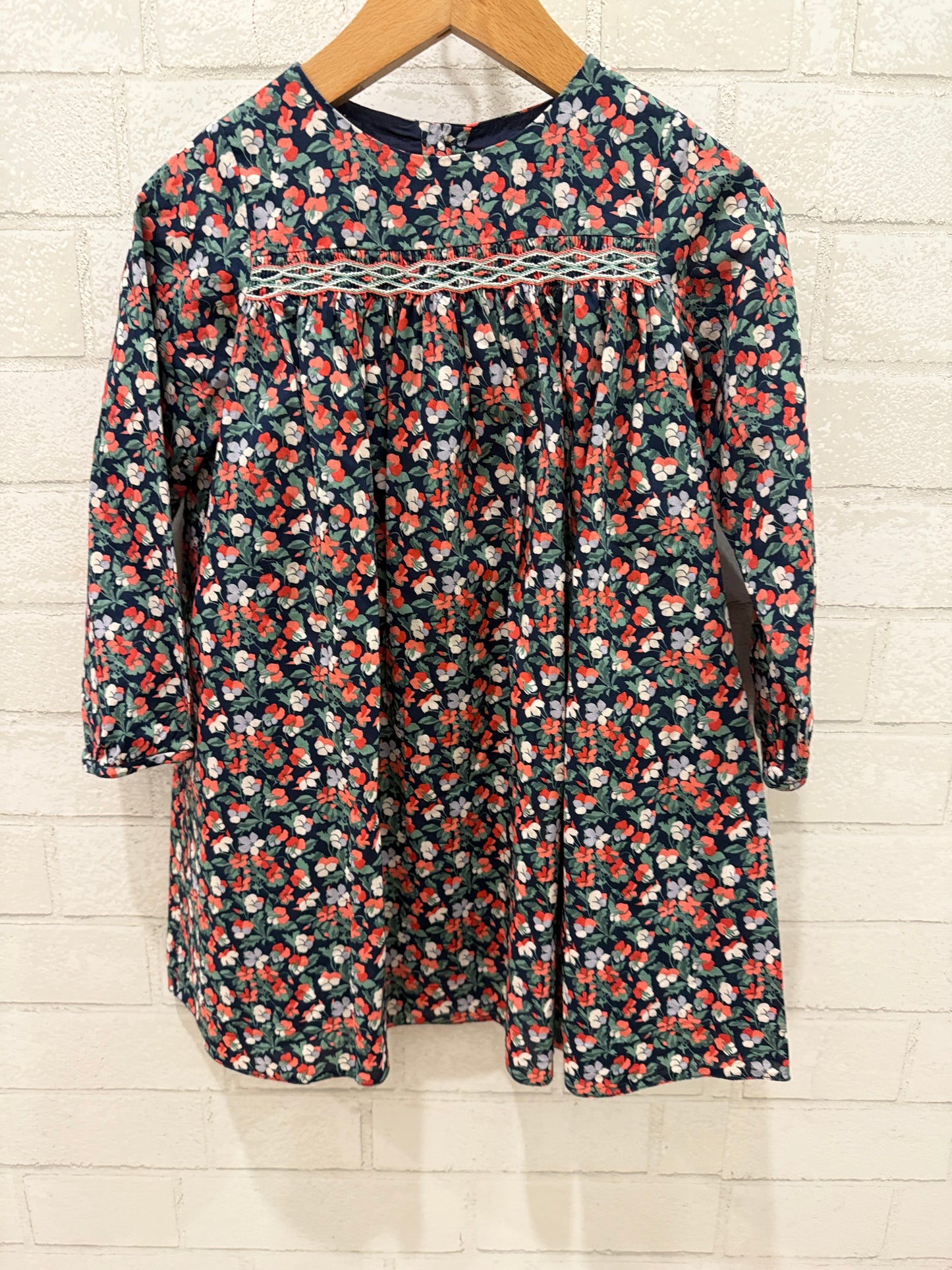 BONPOINT Cotton Floral Dress/ 3Y