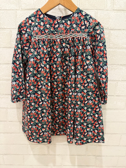 BONPOINT Cotton Floral Dress/ 3Y