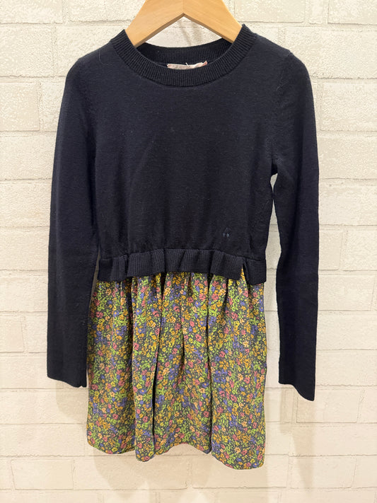 BONPOINT LS Floral Dress/ 6Y
