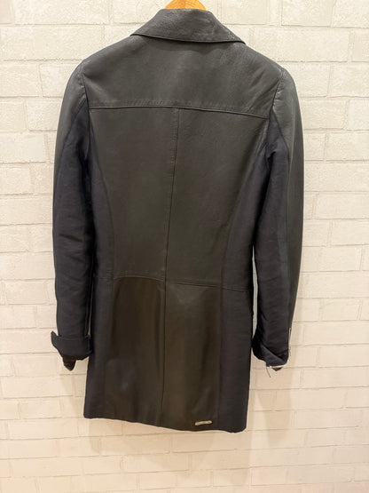 ELISE OVERLAND Lambskin Leather Zipped Coat/US6-M