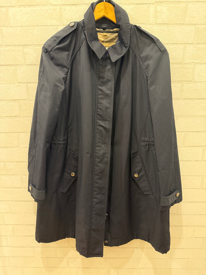 BURBERRY Navy Waterproof Parka With Removable Quilted Lining / XL-US14