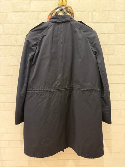 BURBERRY Navy Waterproof Parka With Removable Quilted Lining / XL-US14