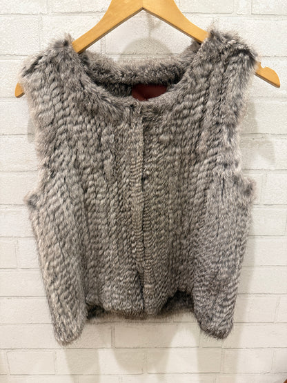 525 AMERICA  Rabbit Fur  Sleeveless Vest/S
