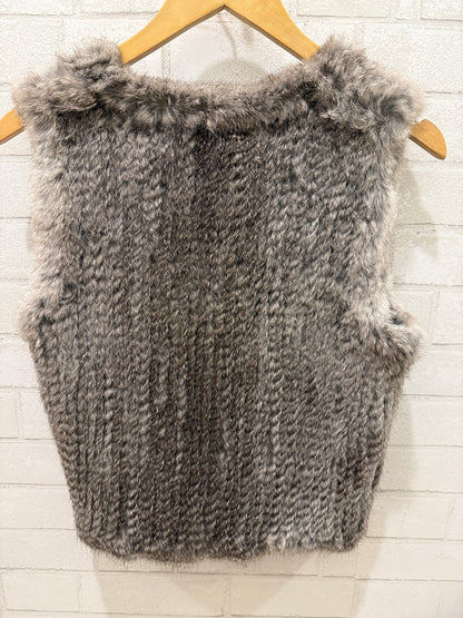525 AMERICA  Rabbit Fur  Sleeveless Vest/S