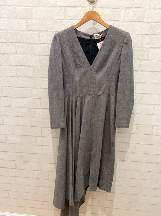 ALEXANDER MC QUEEN  NWT Asymetrical Wool Long Dress/EU38-S