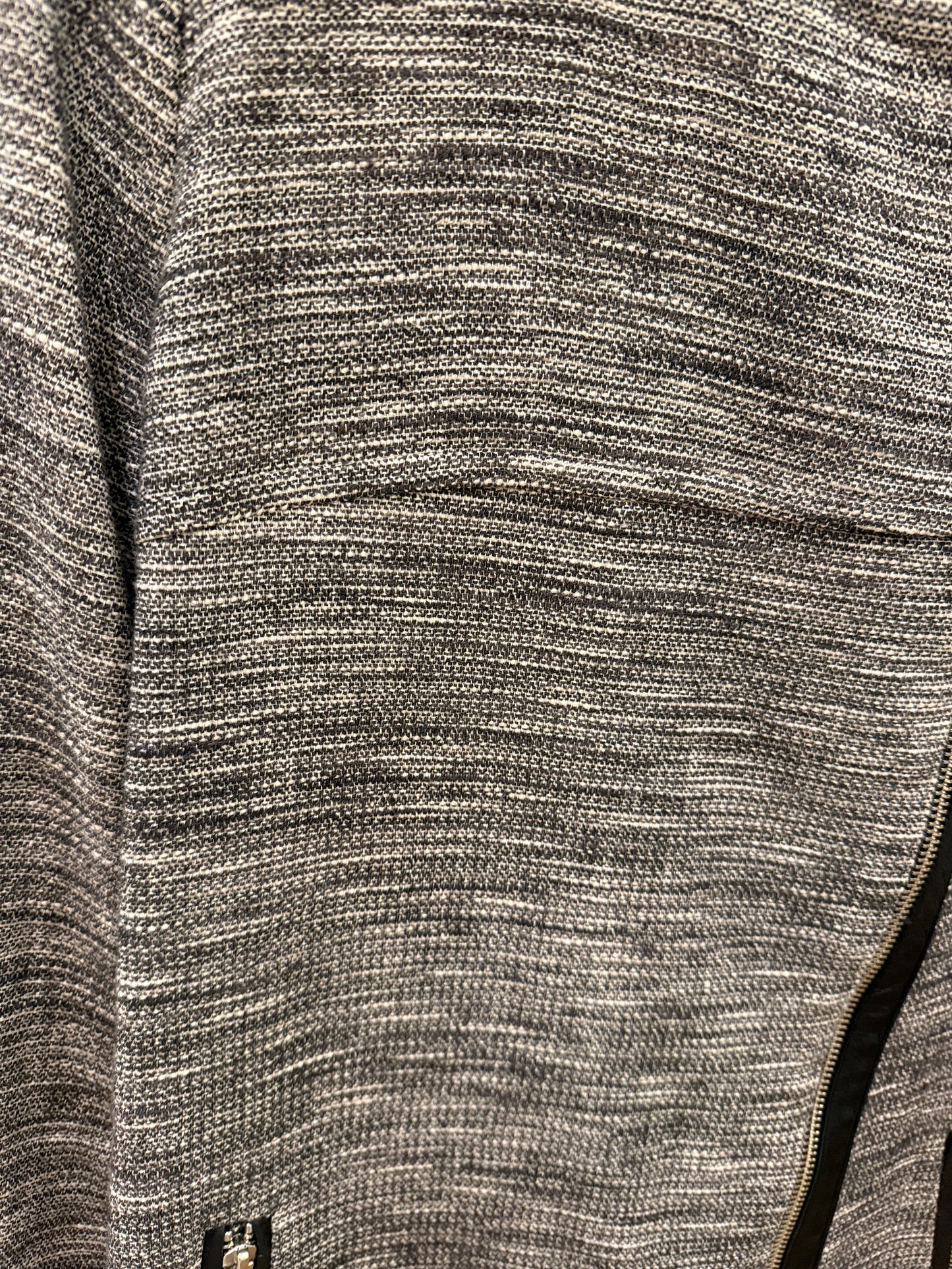 MAJE Long Zip Linen Blend Jacket / M-EU38