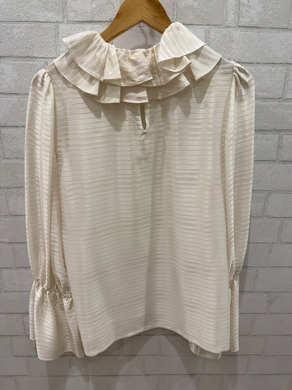 TORY BURCH LS Top with collar / M-US8