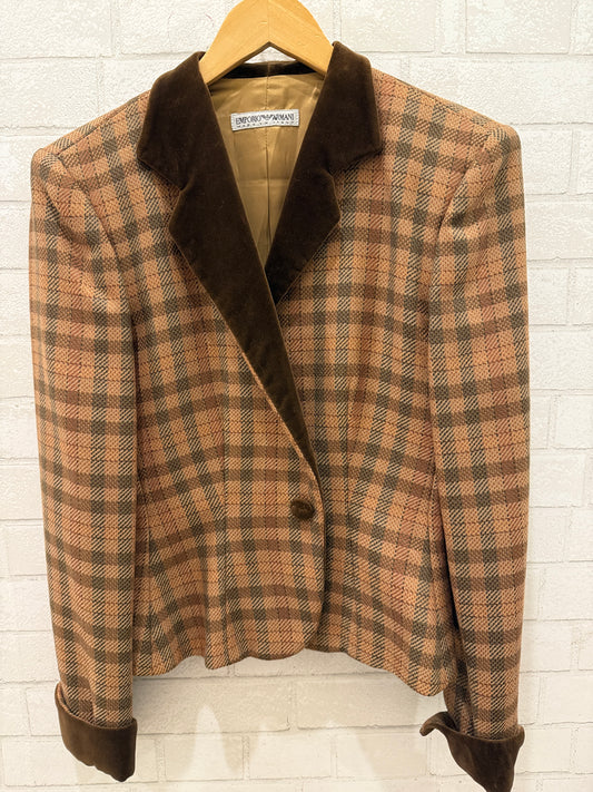ARMANI Wool Tweed Jacket/ US M-EU38