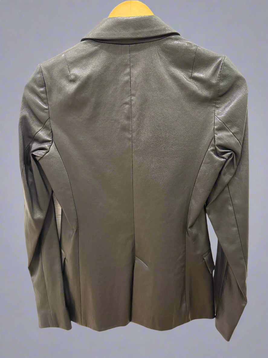 SUSAN BENDER Leather Blazer / S