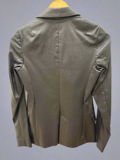 SUSAN BENDER Leather Blazer / S