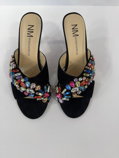 NEIMAN MARCUS Multicolor Crystals Sandals/US 6.5-EU36.5
