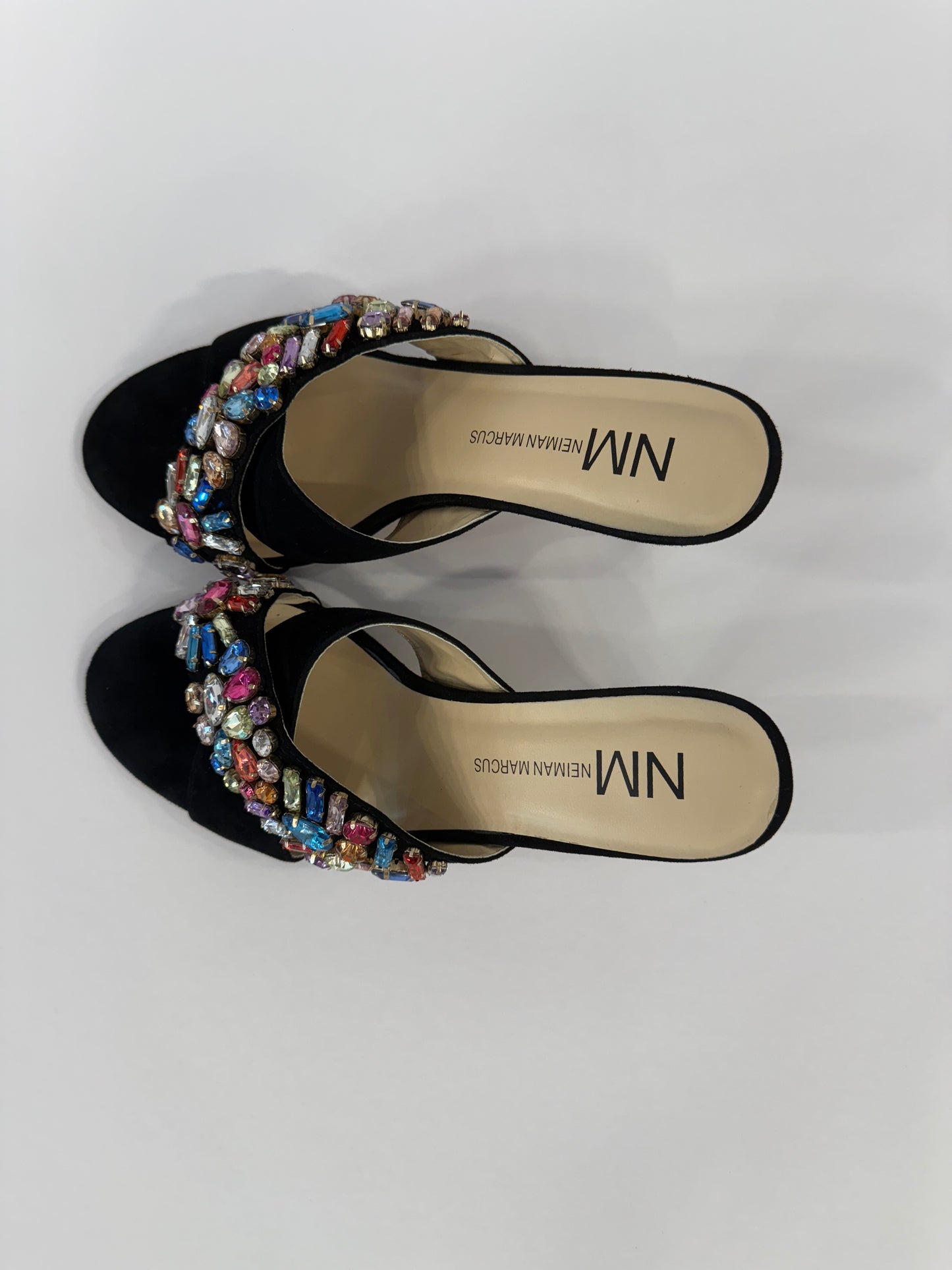 NEIMAN MARCUS Multicolor Crystals Sandals/US 6.5-EU36.5