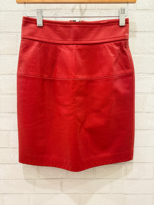 PHILLIP LIM Real Leather Mini Skirt/ US S-EU 36