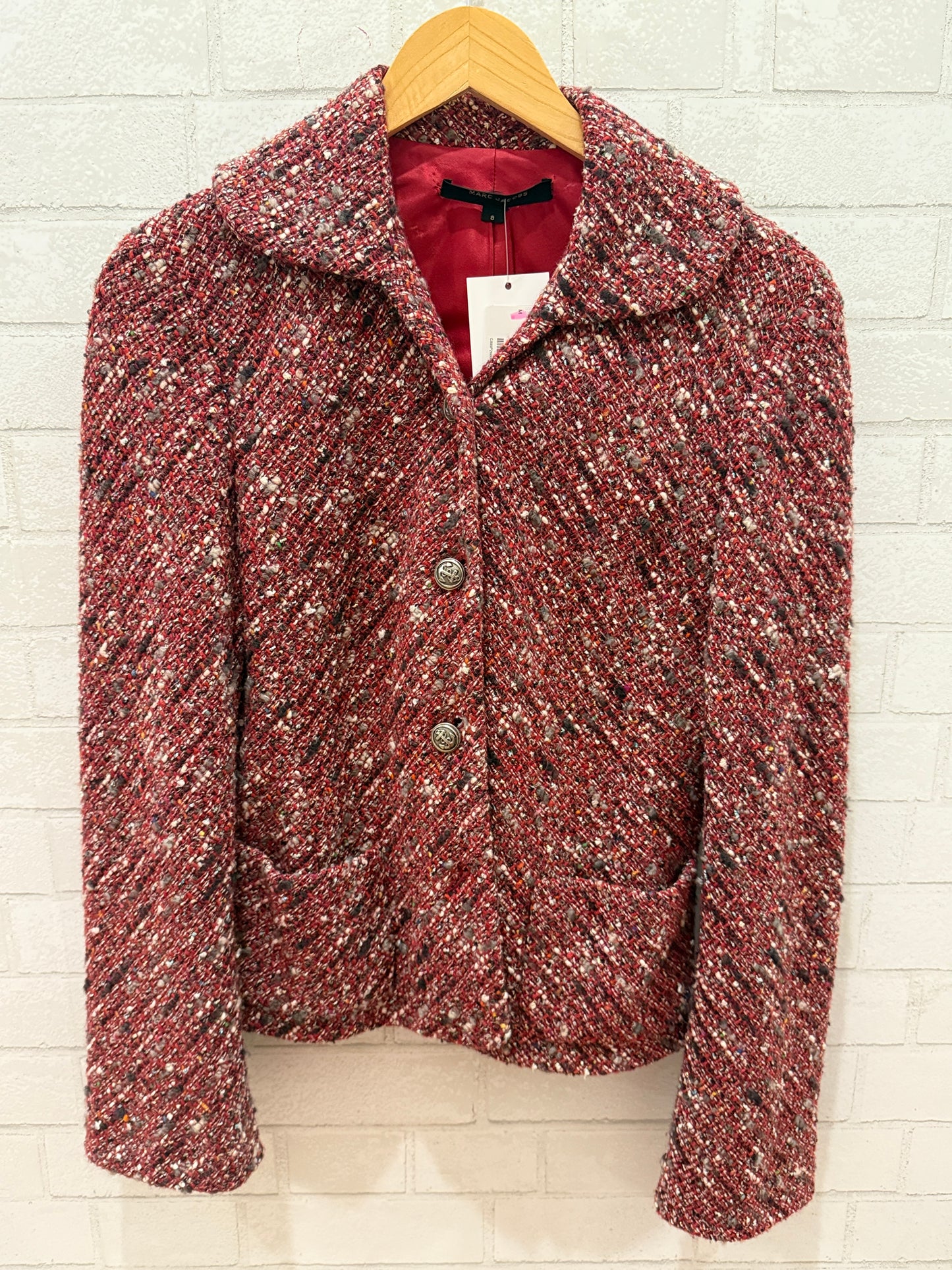 MARC JACOBS LS Wool Tweed Buttoned Jacket/  US8- M