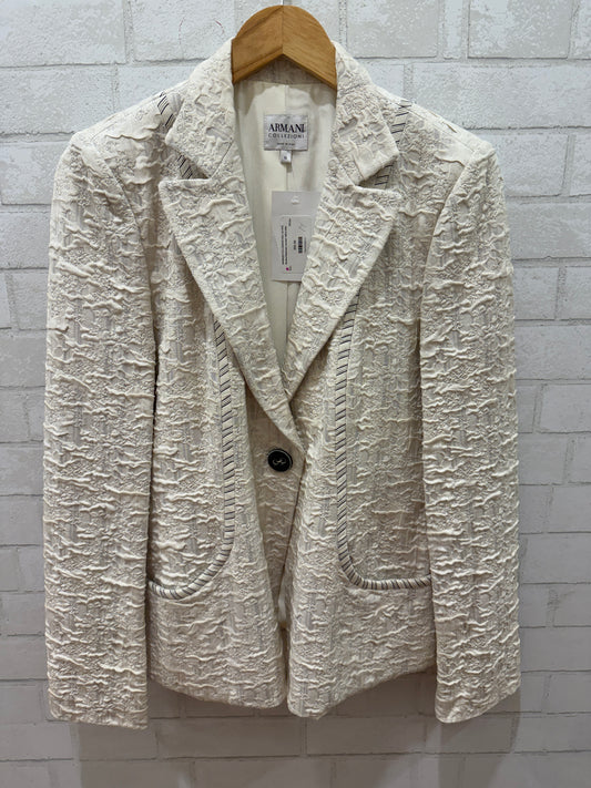 ARMANI COLLEZIONI Silk LS  One ButtonTextured Jacket/ US14-XXL
