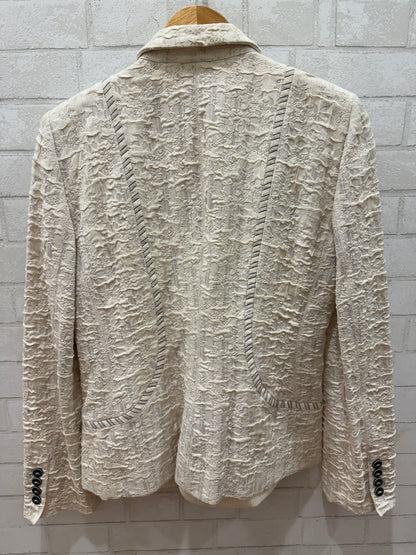 ARMANI COLLEZIONI Silk LS  One ButtonTextured Jacket/ US14-XXL