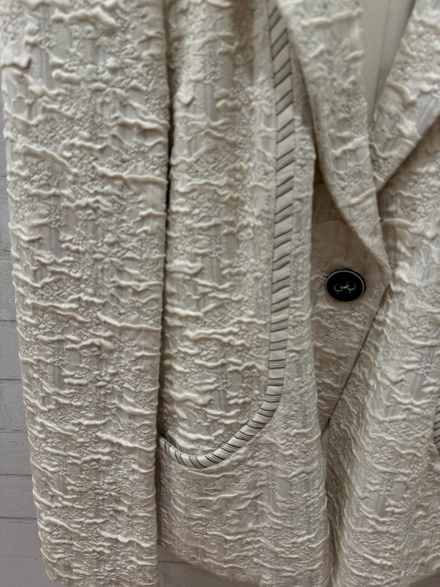 ARMANI COLLEZIONI Silk LS  One ButtonTextured Jacket/ US14-XXL