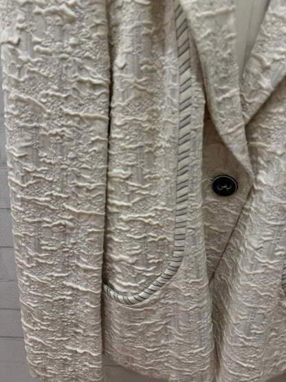 ARMANI COLLEZIONI Silk LS  One ButtonTextured Jacket/ US14-XXL