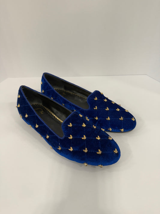 WONDERS Velvet Loafers With Gold Dog/ US 7.5-EU38