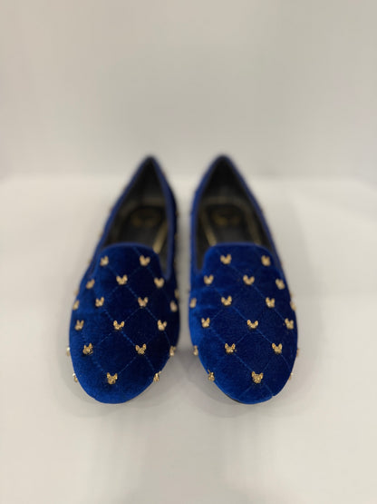 WONDERS Velvet Loafers With Gold Dog/ US 7.5-EU38