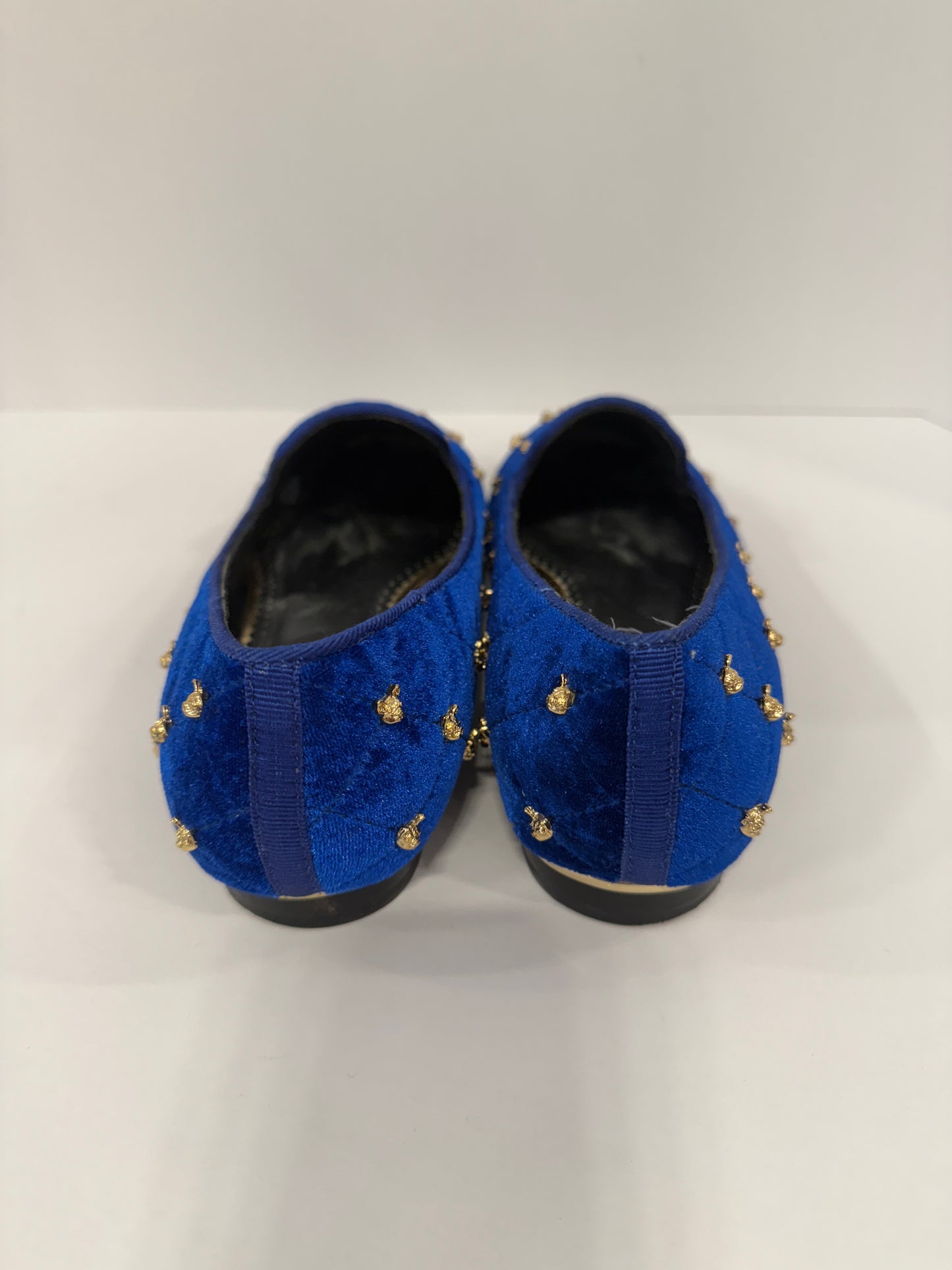 WONDERS Velvet Loafers With Gold Dog/ US 7.5-EU38