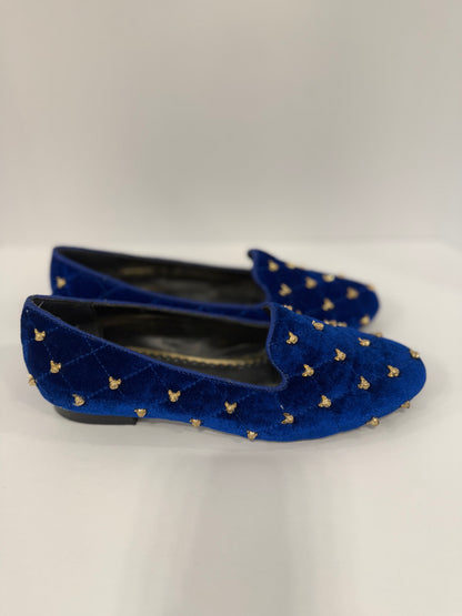 WONDERS Velvet Loafers With Gold Dog/ US 7.5-EU38