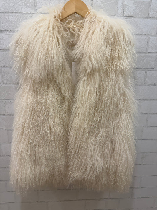 MICHAEL KORS Mongolian Lamb Sleeveless Coat/ US M-EU 38