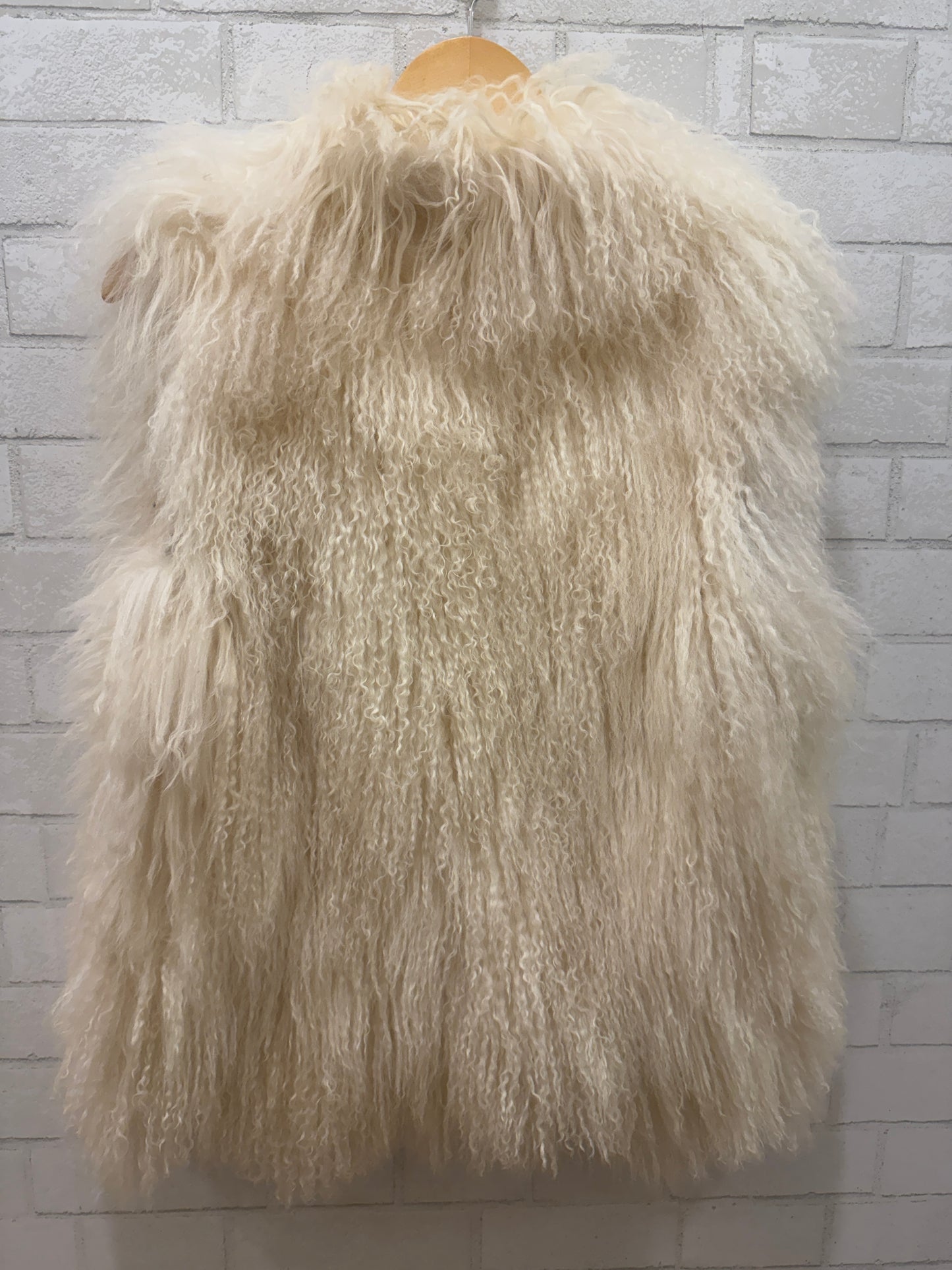 MICHAEL KORS Mongolian Lamb Sleeveless Coat/ US M-EU 38