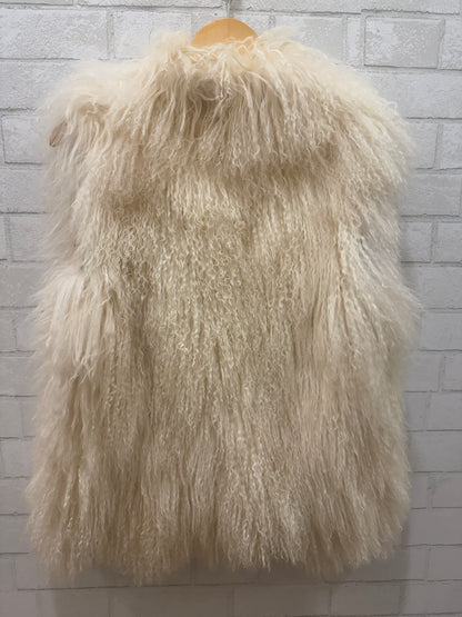 MICHAEL KORS Mongolian Lamb Sleeveless Coat/ US M-EU 38