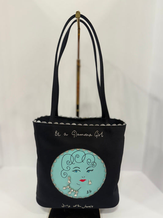 LULU GUINESS Silk Evening Bag/ OS