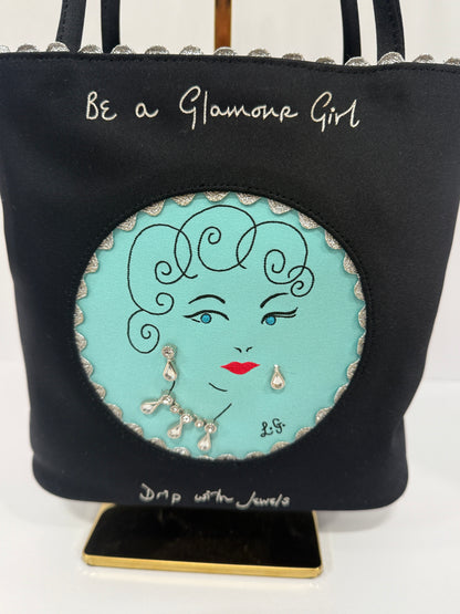 LULU GUINESS Silk Evening Bag/ OS