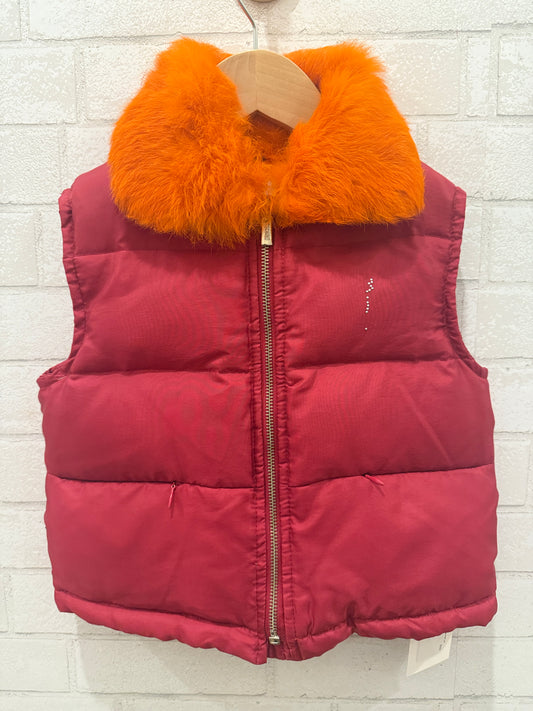 MOSCHINO Tank Coat With Fur/ 3Y