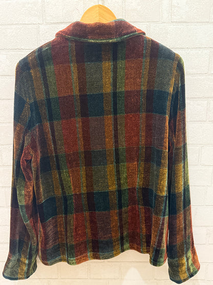 LOOMINUS Plaid Handwoven Jacket / M