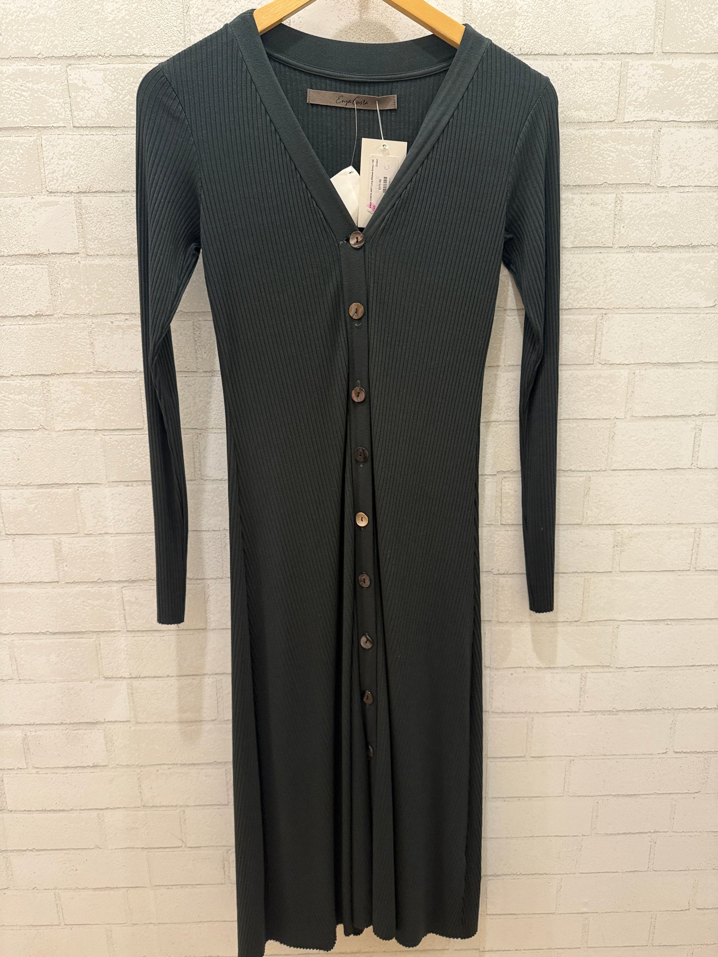 ENZA COSTA NWT Long Ribbed Dress / XS
