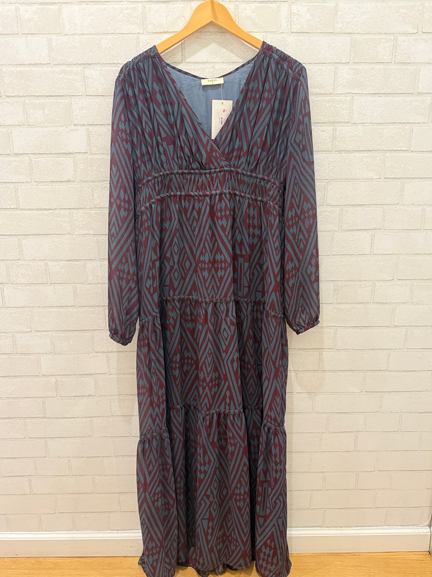 BA&SH Maxi Dress LS / XS-0