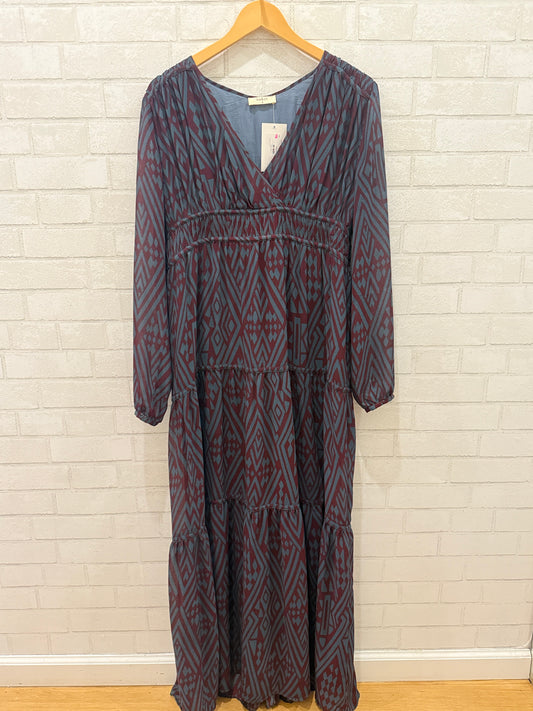 BA&SH Maxi Dress LS / XS-0