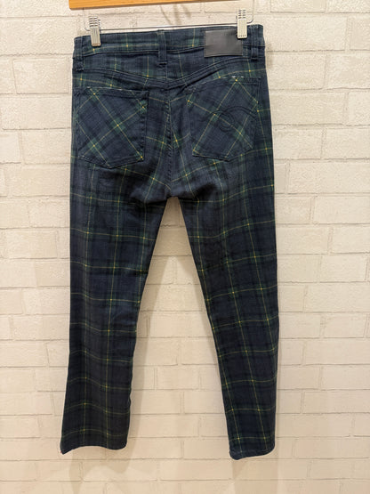 R13 Tartan  StraightJeans/ US26-S