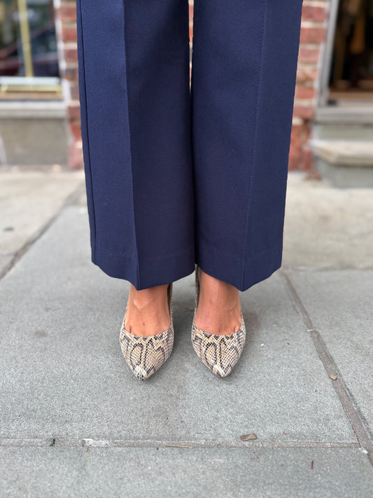 COLE HAAN Snake Leather Pumps/ US 7.5-EU 38