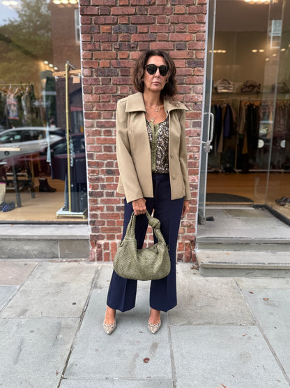 LANVIN Jacket with Removable Collar / S-EU36