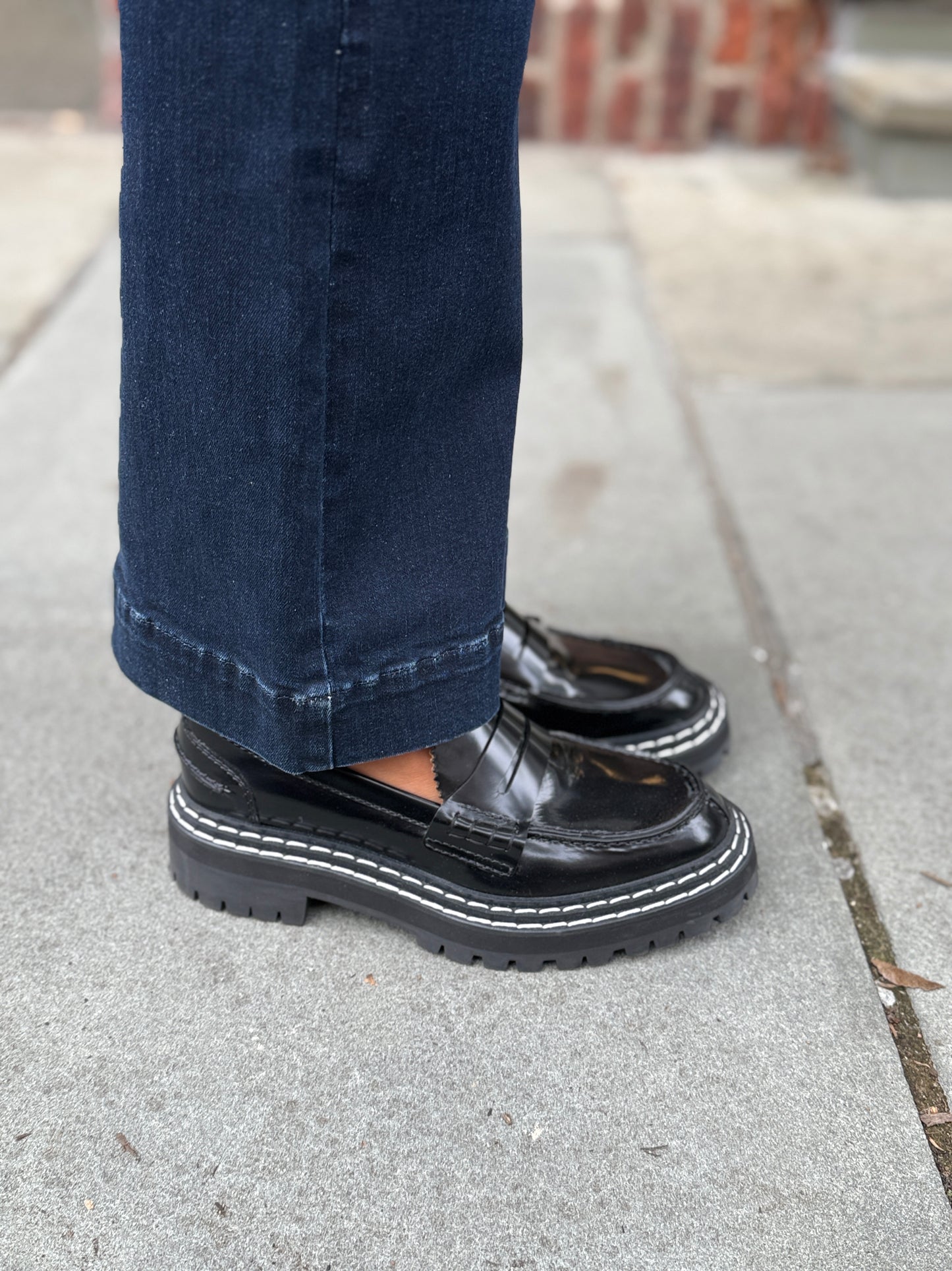 PROENZA SCHOULER Black Calf Flat Loafer / 8.5-EU39.5