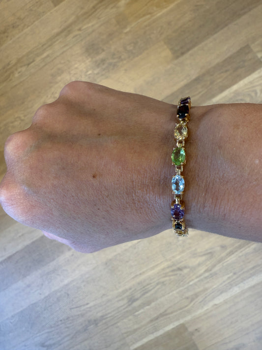 NO BRAND Multi Gemstone Bracelet