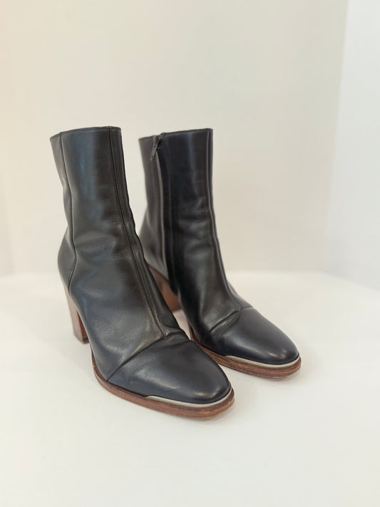 CÉLINE Calf Ankle High Heels Boots/ US6- EU36