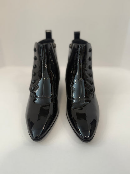 YVES SAINT LAURENT NWT Belle Button Patent Ankle Boots/ EU36.5-US6.5