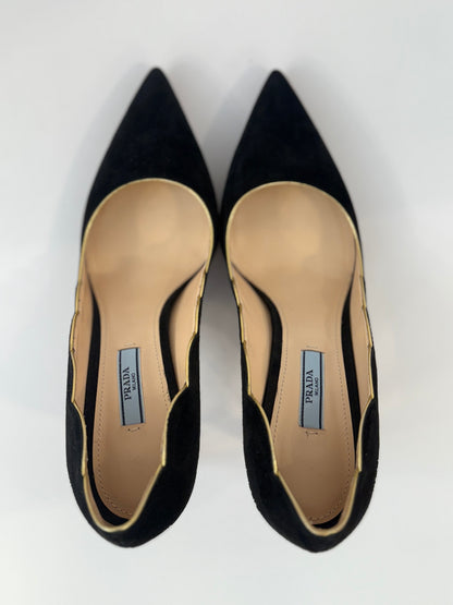 PRADA Pointed Suede HHeels Pumps/ EU39.5-US9