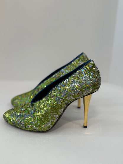 LANVIN Sequin High Heels Pumps / US8-EU38.5