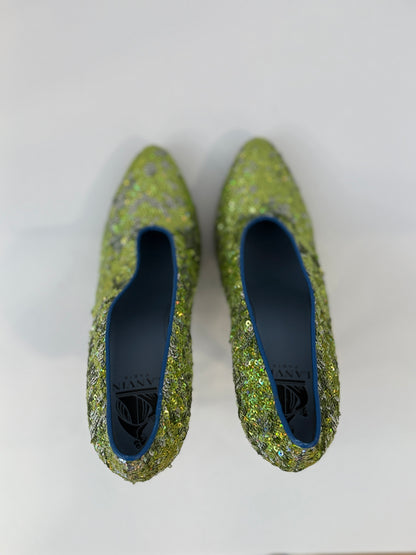 LANVIN Sequin High Heels Pumps / US8-EU38.5