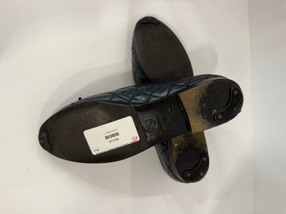 CHANEL Ballerina Blue Leather/ US 6-EU36