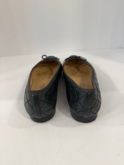 CHANEL Ballerina Blue Leather/ US 6-EU36